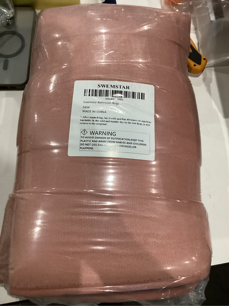 Condition photo showing Good Condition for (Similar)Memory Foam Bathroom Rugs Sets 2 Piece, Extra Soft Absorbent Quick Dry Bath Mat Set, with U-Shaped Toilet Rug, Machine Washable Non Slip Bath Rugs for Bathroom, Shower and Tub.