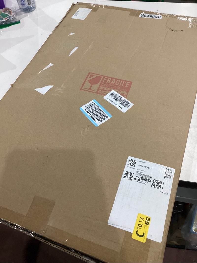 Condition photo showing Good Condition for Irregular Wall Mirror Wood Asymmetrical Mirror Large Bathroom Vanity Mirrors Natural Wood Framed Abstract Mirrors for Wall Living Room Bedroom Decorative