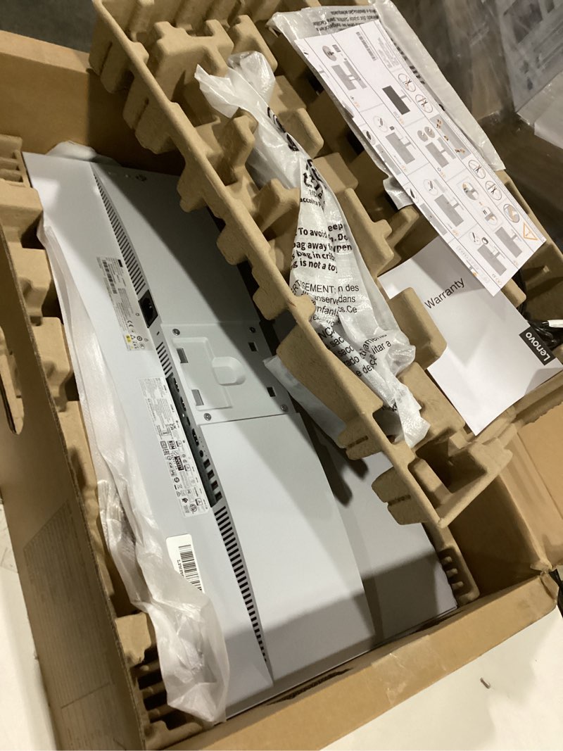 Condition photo showing As Is for Lenovo L27h-4A Monitor, 23.8" QHD IPS Panel Display, 100Hz, HDR10, USB-C- Waves MaxxAudio®, 1ms MPRT, Cloud Grey NearEdgeless Design 27" QHD 100Hz USB-C