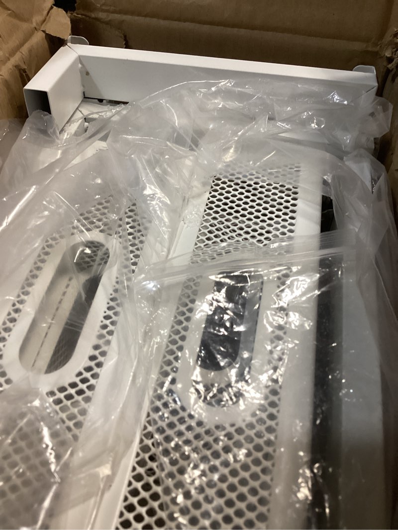 Condition photo showing Good Condition for 2 pack under sink organizer with next-gen ball-bearing slides,2-tier precision mesh pull out cabinet drawers storage for bathroom&kitchen,height adjustable shelf,rust-resistant-patent pending white 2 pack-15.5"dx12.4"-16.5"h