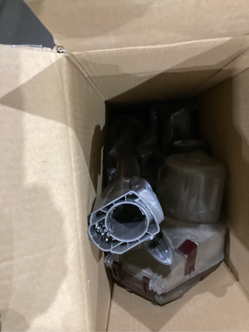 Condition photo showing As Is for shark hv322 rocket pet plus corded stick vacuum with led headlights, xl dust cup, lightweight, perfect for pet hair pickup, converts to a hand vacuum, with (2) pet attachments, bordeaux/silver rocket deluxe w/ headlights