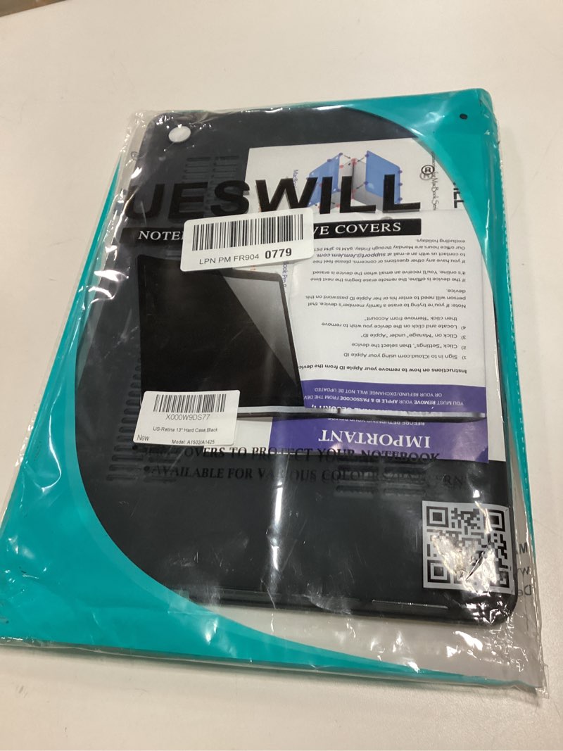 Condition photo showing As Is for UESWILL Matte Hard Shell Case Cover Compatible with MacBook Pro (Retina, 13 inch, Early 2015/2014/2013/Late 2012), Model A1502/A1425, No CD-ROM, No USB-C, Black MacBook Pro 13" Retina A1502/A1425 Black