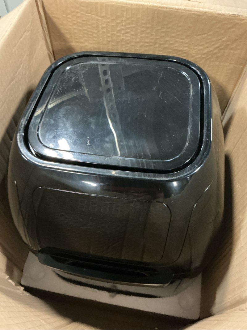 Condition photo showing Good Condition for CHEFMAN Multifunctional Digital Air Fryer+ Rotisserie, Dehydrator, Convection Oven, 17 Touch Screen Presets Fry, Roast, Dehydrate, Bake, XL 10L Family Size, Auto Shutoff, Large Easy-View Window, Black