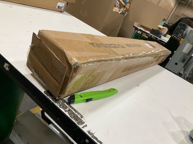 Condition photo showing Good Condition for Black Bay Window Curtain Rods with Aluminum End Cap Finials and Brackets,Adjustable 32-86 Inch Center Rod for windows (20-82’’), 32-58 Inch Side Rods for windows (20-54’’),1 Inch Diameter 32-58"&32-86"&32-58"(3 Sided) Black