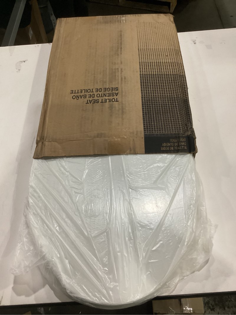 Condition photo showing As Is for bemis 170 durable plastic toilet seat, elongated, white