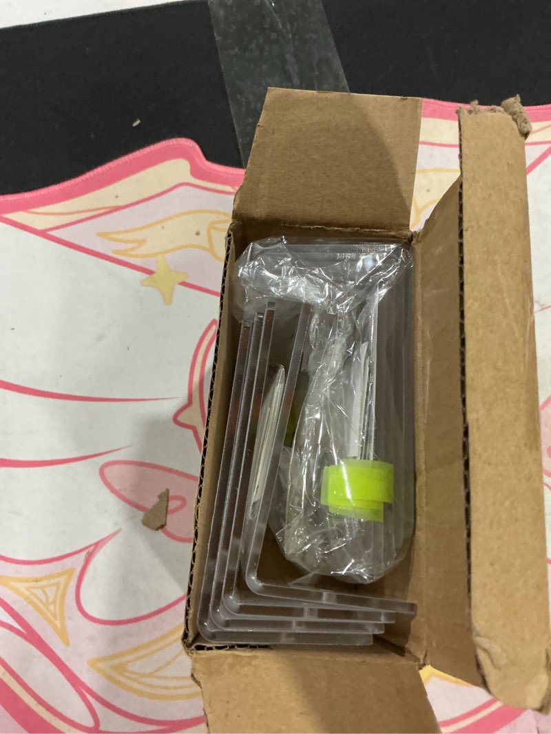 Condition photo showing Good Condition for 8 Pack Small Wall Shelf, 4'' Acrylic Wall Shelves Display Ledges for Storage & Decoration, Small Floating Shelf with 2 Types of Installation (Adhesive or Screw) Clear-8pack