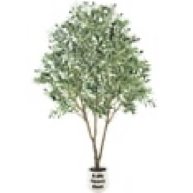 7ft Artificial Olive Tree, 1368 leaves with Lively Trunk and Lifelike Fruits, Indoor Fake Potted Tree with Elliptical Basin for Home Office Decor