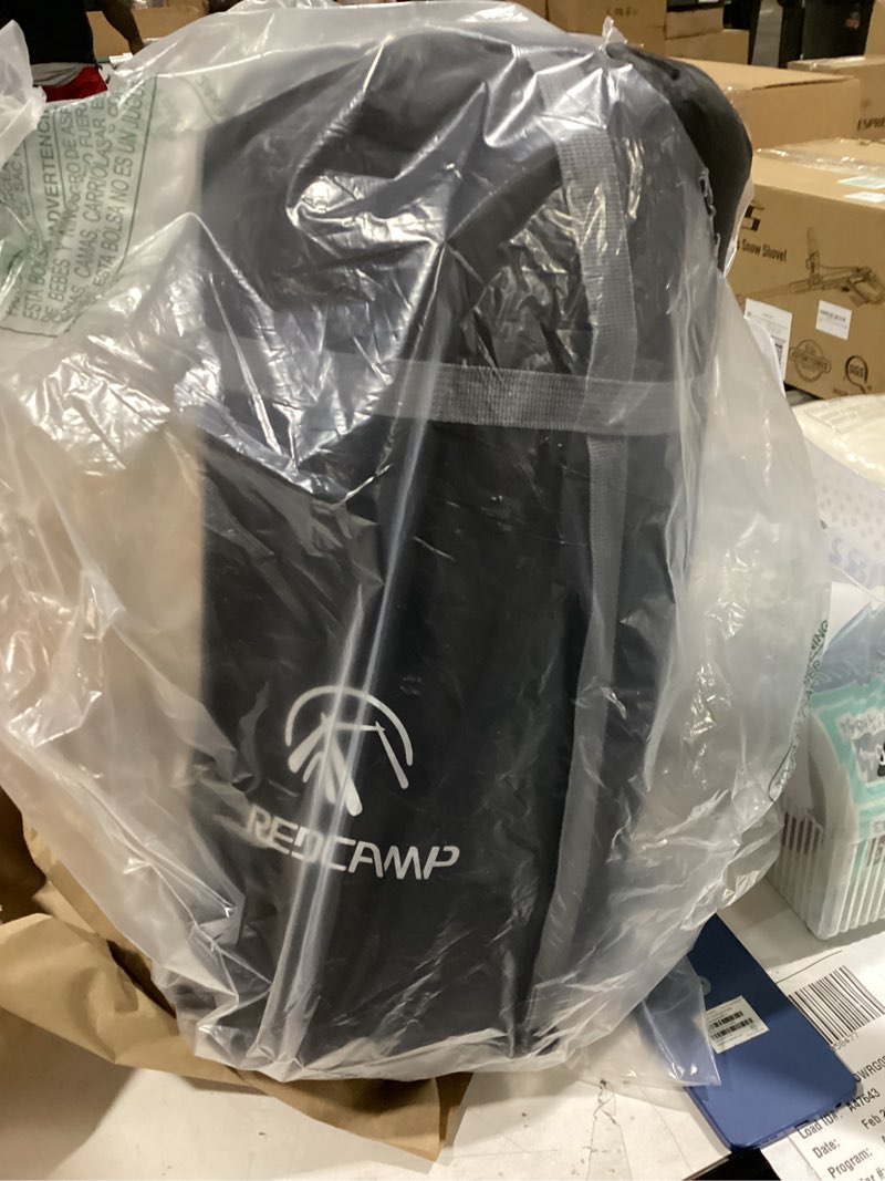 Condition photo showing New/Like New for REDCAMP Cotton Flannel Sleeping Bag for Camping Backpacking, Adults Cold Weather Envelope Sleeping Bags with 2/3/4/6lbs Filling Blue with 3lbs filling