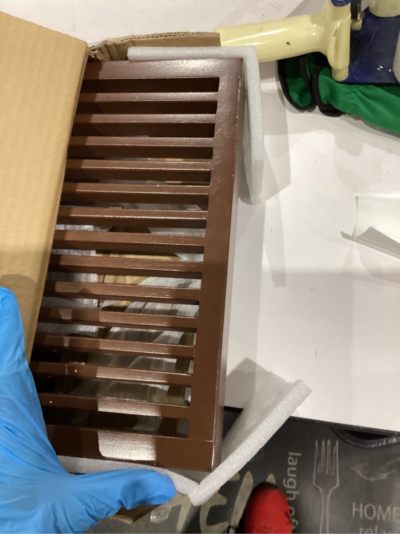 Condition photo showing New/Like New for Bamboo Dining Bench, 35 inch Farmhouse Decor Indoor Kitchen Table Bench, Entryway Shoe Rack Bench, Outdoor Bench, Solid Bamboo Benches for Living Room, Hallway, Bedroom, Bathroom (Walnut, Long) Long Walnut