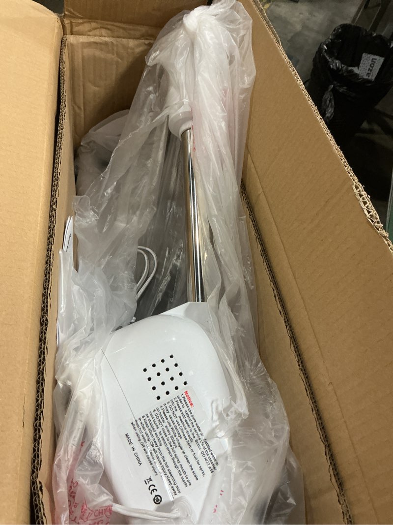 Condition photo showing As Is for professional facial steamer on wheels for esthetician, touch screen vaporizador facial steamer with hot mist&timer function, spa and home use