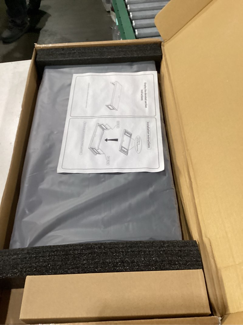 Condition photo showing New/Like New for all-metal foldable monitor stand with 28cm wide desktop,, headphone & mic jack, detachable phone holder, (usb hub fast charging version, 530mm) usb hub fast charging version 530mm