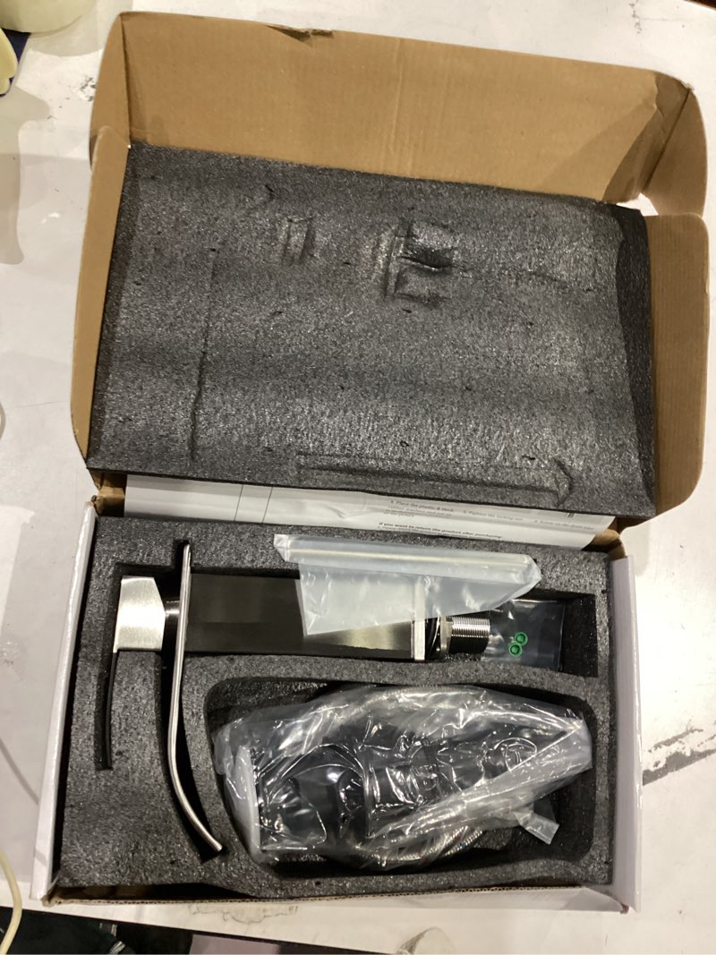 Condition photo showing Good Condition for Gappo Waterfall Spout Bathroom Faucet Single Handle Bath Vanity Sink Faucet with Deck Mount,Water Supply Hoses Included (7.5 inch with Pop Up Drain,Nickel)