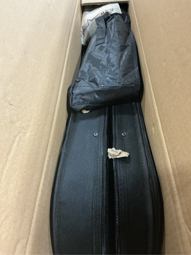 Condition photo showing As Is for adm acoustic violin for kids beginners, acoustic violin fiddle for teens students beginners violin starter kit with hard case, shoulder rest, bow, violin music stand strings (purple, 3/4 size) 3/4 size purple