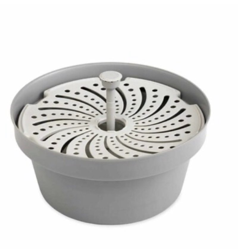 hydria 5.3-in h plastic water planter outdoor fountain pump included