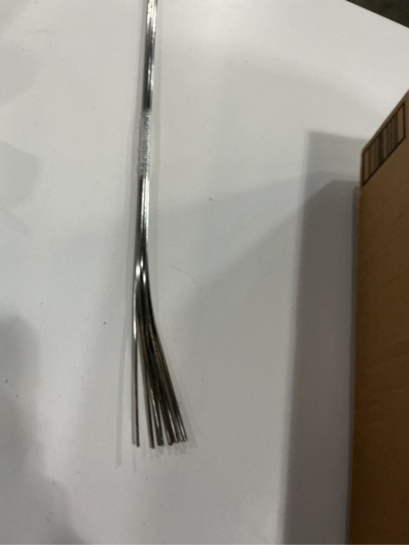 Condition photo showing As Is for uxcell 2.5mm x 500mm stainless steel round rod, metal solid shaft rods lathe bar stock for diy crafts model car helicopter airplane 10pcs 2.5mm x 500mm 10