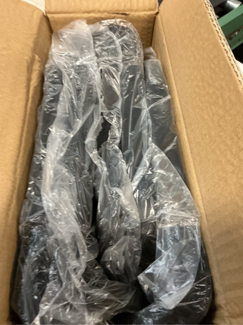 Condition photo showing New/Like New for Retro Rattan Vertical Shoe Rack, Free Standing Shoe Storage Cabinet, Small Shoe Rack, Storage Rack, Suitable for Small Spaces and Narrow Spaces (Black, 5-Tier) Black 5-Tier