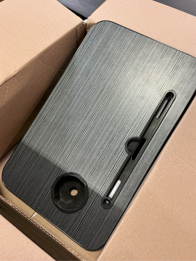 Condition photo showing Good Condition for laptop bed tray table, laptop stand, portable lap desks with foldable legs, reading desk for sofa couch floor - medium small