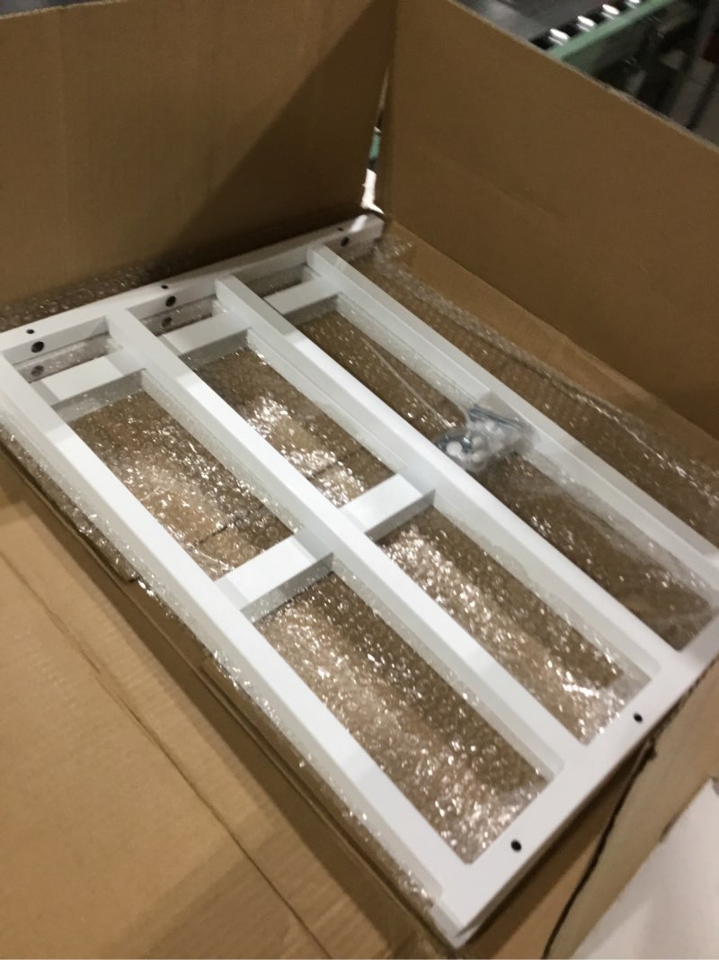 Condition photo showing Good Condition for Fixed Window Safety Guard 19”x 38” *2 Pack Adjustable Width Prevents Accidental Falls,Non-Egress, Tamper Resistant Screws Included,White 2 Pack * 19x38 inches