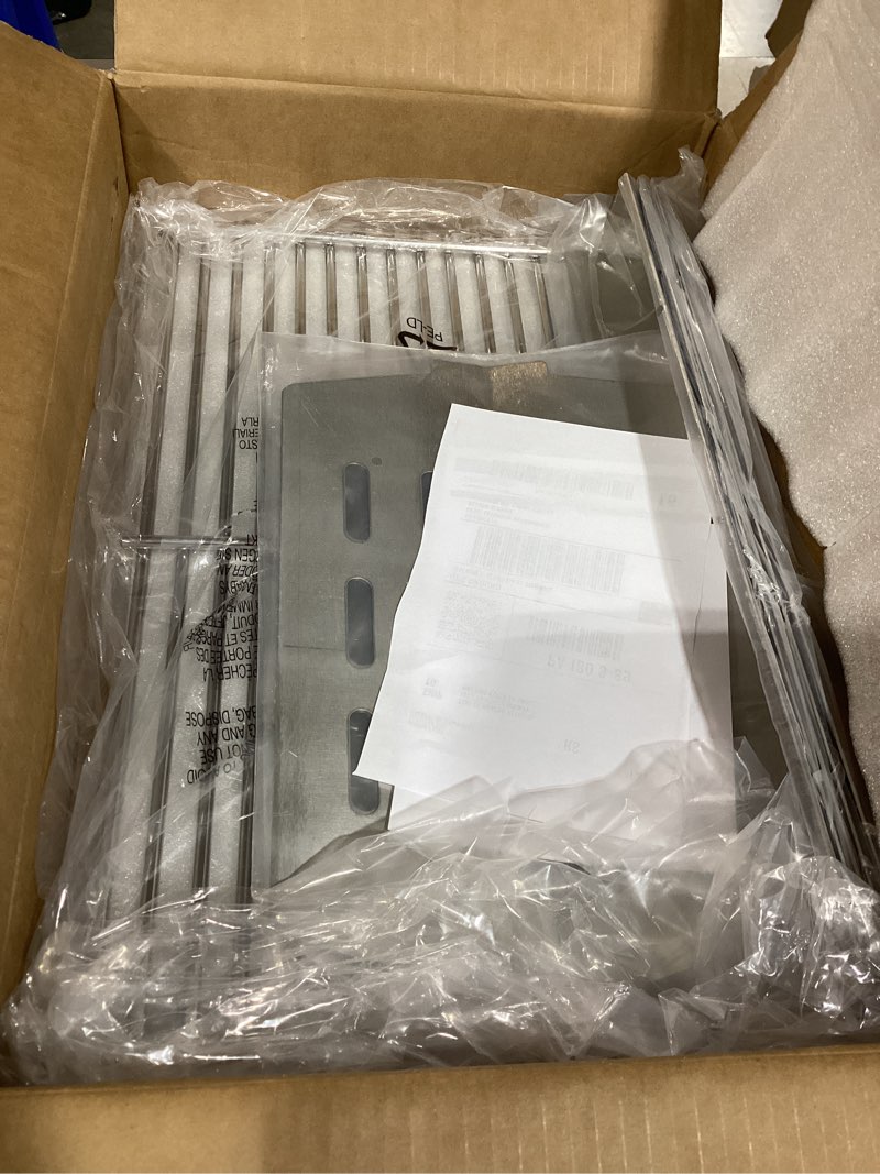 Condition photo showing Good Condition for stainless steel 7524 grill grates & 7621 flavorizer bars, 65505 heat deflectors for weber genesis 300 series with front control knob, replacement for genesis e310 s310 e/s320 e/s330 gas grills sus304 7528 7620 7622