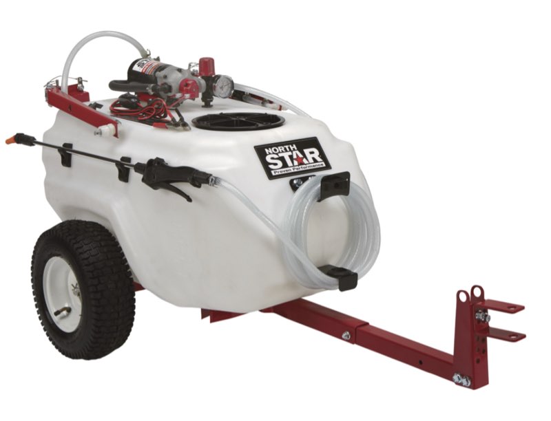 NorthStar Tow-Behind Trailer Boom Broadcast and Spot Sprayer, 21 Gallons, 2.2 GPM, 12 Volt DC
