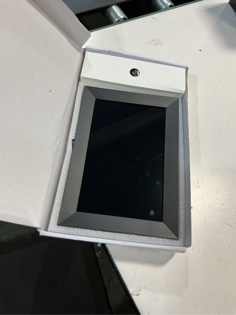 Condition photo showing Good Condition for frameo 10.1 inch wifi digital picture frame, smart cloud electronic photo frame with hd ips touch screen slideshow 32gb memory auto-rotate wall mount, share photos/videos from phone - gifts for mom 10.1 inch black