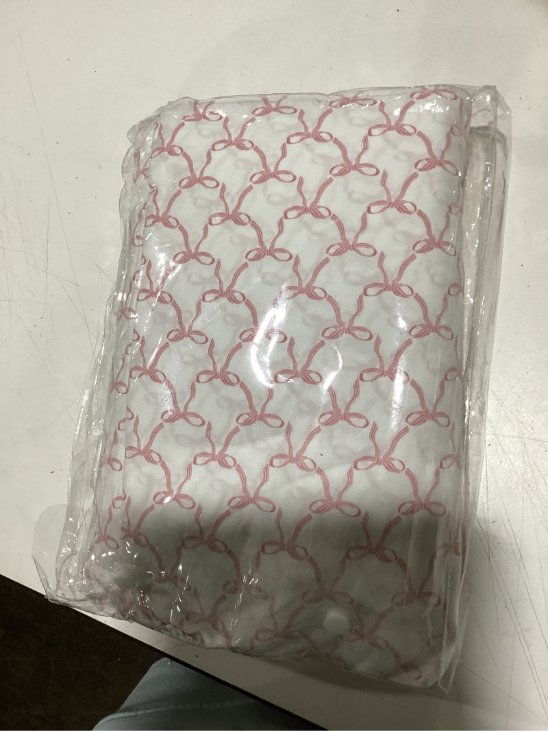 Condition photo showing Good Condition for Softan Kids Bed Sheet Set, Girls Twin Size Kids Sheets, Microfiber Fitted Sheet and Pillowcase, Breathable and Silky Soft, 3 Piece Pink Bowknot Printed Twin Bed Sheet Twin Pink Bow