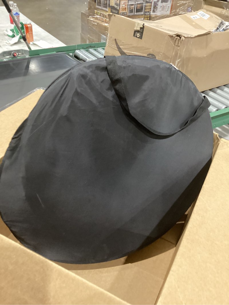 Condition photo showing Good Condition for wolfwise pop up shower tent for camping essentials, portable instant changing tent with ventilation window & carry bag, privacy dressing room bathroom toilet for beach & outdoor, standard, black black standard: 6'3" h, 39.4" w