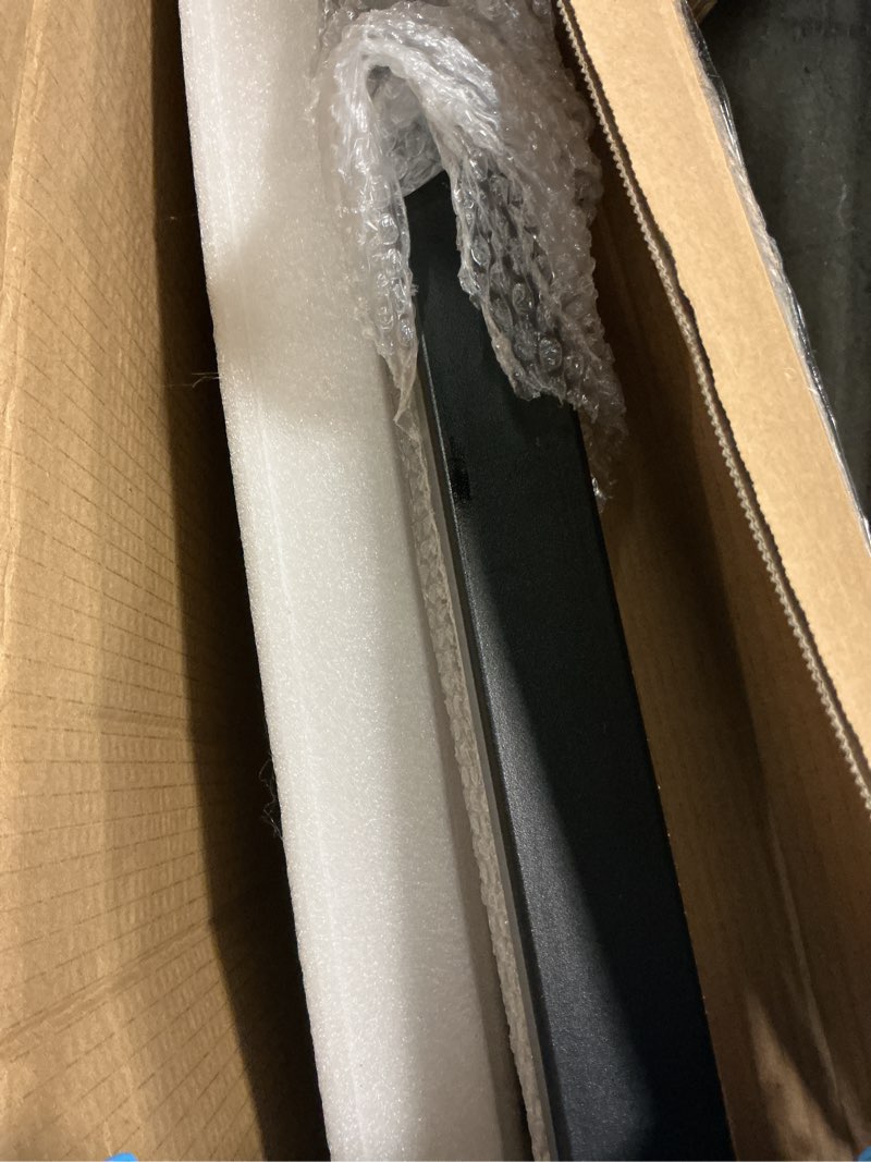 Condition photo showing Good Condition for walking pad handle bar attachment only, compatible with walking pads 22.4" wide, adjustable treadmill handrail with phone/cup holder & towel hooks,overbold stable, easy assembly, black