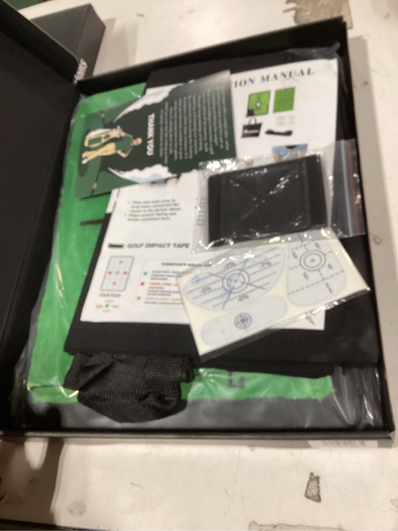 Condition photo showing Good Condition for 5-in-1 Golf Hitting Mat Set, Golf Accessories, Bag, Swing Path Feedback, Artificial Turf, Impact Tape, Arm Band & Replaceable Layer, Golf Mats Practice Outdoor/Indoor, Gifts for Golfers