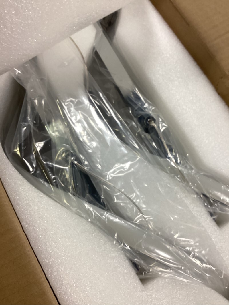 Condition photo showing Good Condition for 52 Inch Chome Linear LED Chandelier for Large Kitchen Island, Dimmable Remote Control Pendant Light with Adjustable Height, Modern Hanging Lamp for Dining Room Table.Chrome chrome plating L51.18"