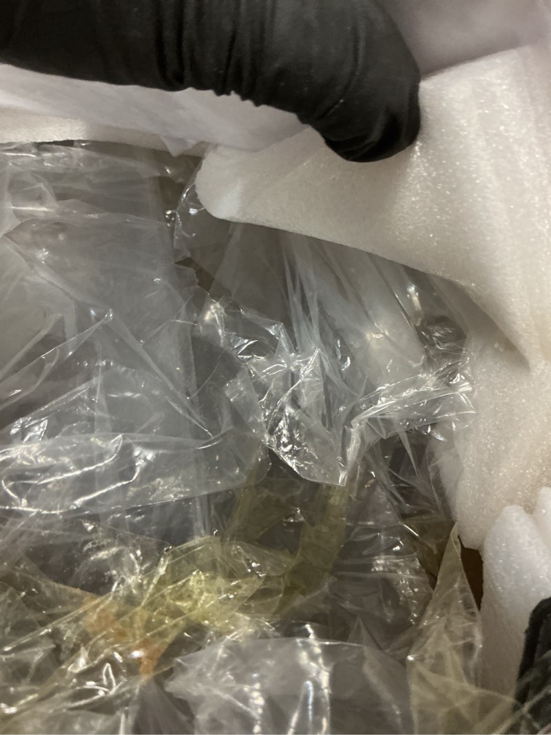 Condition photo showing Good Condition for Acrylic 2 Tier Bar Cart/Side Table,Multifunction Storage Cart On Wheels,Acrylic Bedside Tables/Night Stand,Utility Rolling Storage cart