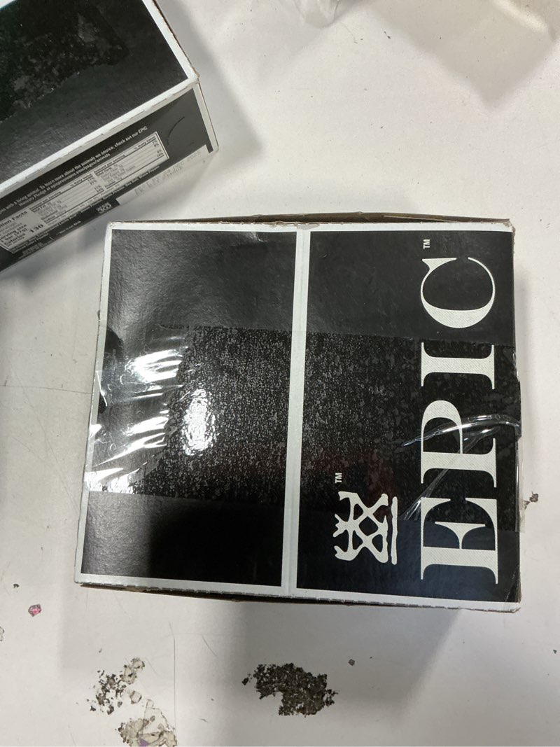 Condition photo showing New/Like New for EPIC Protein Bars, Beef Sea Salt Pepper, Keto and Paleo Friendly, 1.3 oz, 12 ct Beef Sea Salt & Pepper 12 Count (Pack of 1)