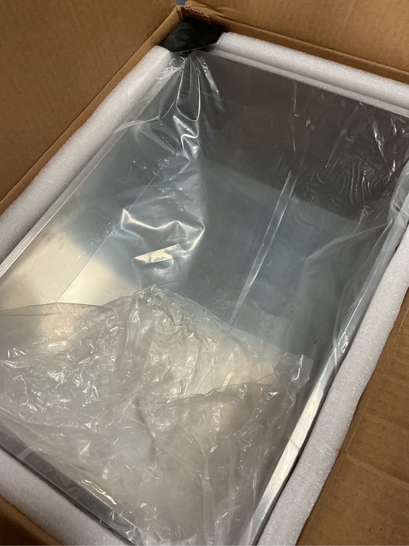 Condition photo showing Good Condition for 18" x 12" shower niche insert tile ready, niche for shower wall, stainless steel recessed shelf no tile needed for bathroom storage, brushed nickel 18" x 12" 1-tier brushed nickel