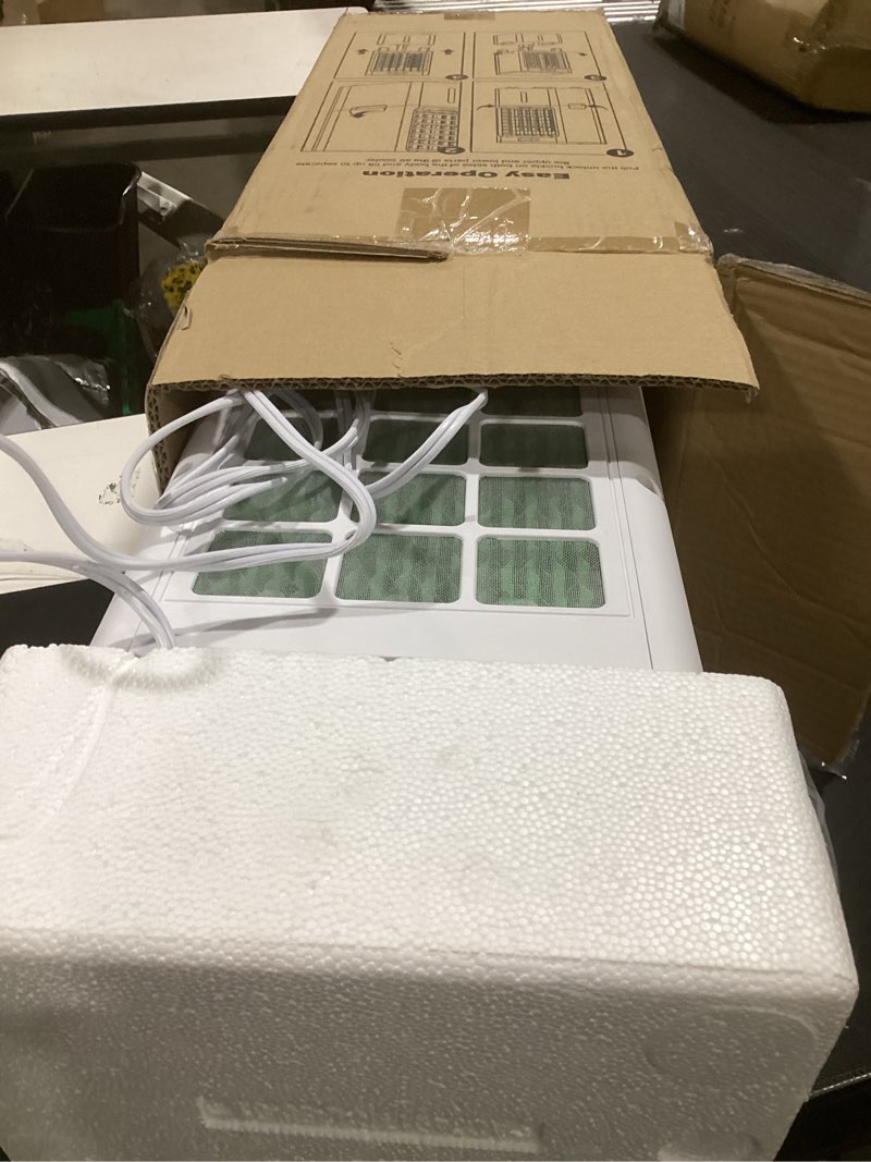 Condition photo showing Good Condition for windowless portable air conditioners, 6l swamp cooler, 3-in-1 evaporative air cooler with 4 ice packs, 4 modes & 3 speeds, auto oscillating, 12h timer, remote, quiet cooling fan for home