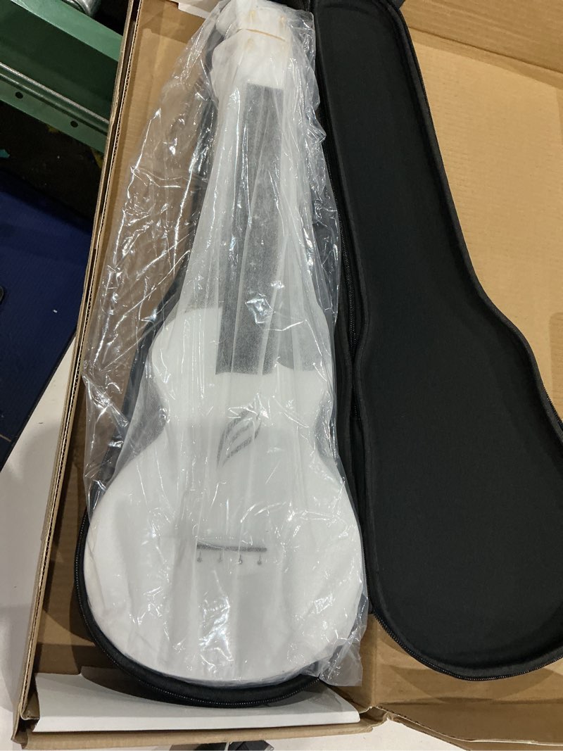 Condition photo showing New/Like New for enya concert ukulele nova u 23â€™â€™ carbon fiber travel ukulele with beginner kit includes online lessons, case, strap, capo and strings (white)