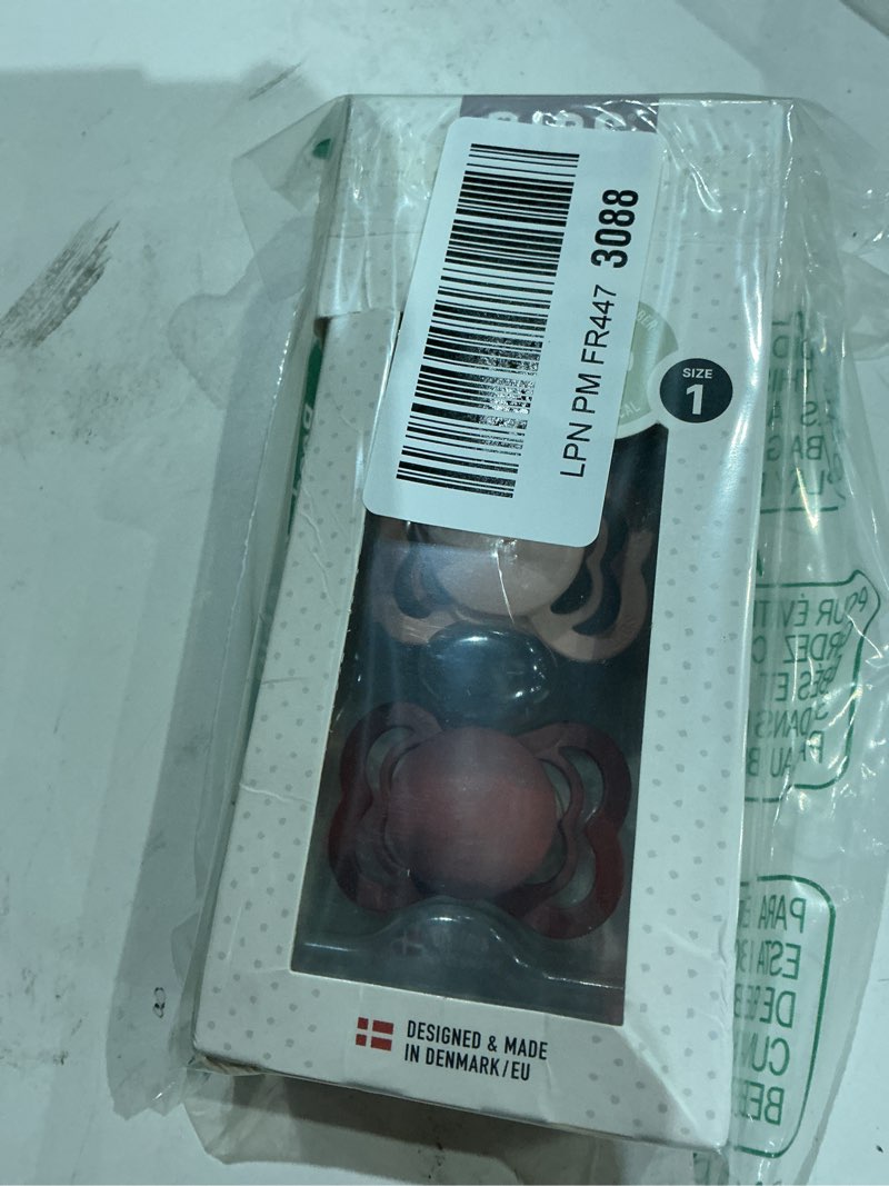 Condition photo showing Good Condition for bibs pacifiers - supreme collection | bpa-free baby pacifier | made in denmark | set of 2 woodchuck/blush color premium soothers | size 0-6 months size 1 (0-6 month) woodchuck / blush
