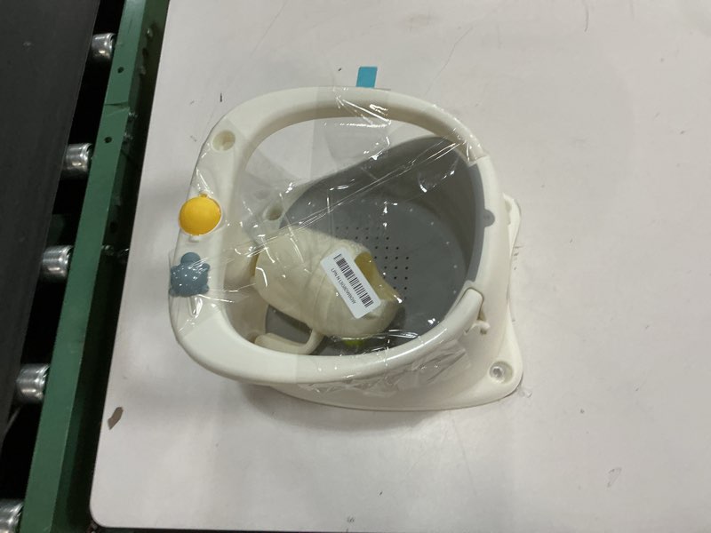 Condition photo showing As Is for Baby Bath Seat for Babies 6 Months & Up - Bathtub Seats for Babies Sitting Up with Rinse Cup, Non-Slip, Comfortable, Infant Bath Essentials, Gray Grey