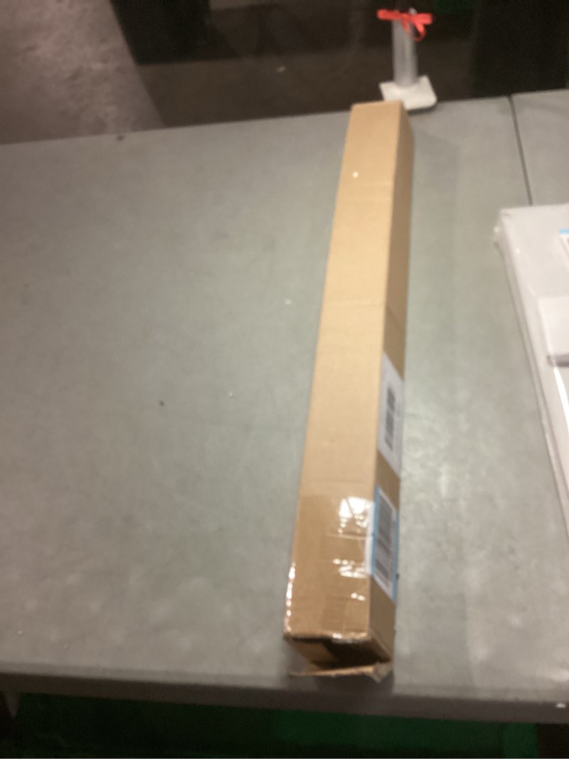 Condition photo showing New/Like New for harjue ceiling mounted shower arm, rain shower head square extension arm with flange and teflon tape stainless steel ceiling mount shower extender for fixed shower head (24 inch, matte black)