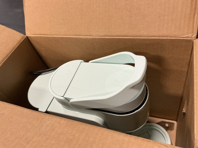 Condition photo showing As Is for keurig k-express single serve k-cup pod coffee maker, 3 brew sizes, strong button feature, 42oz removable reservoir, mint