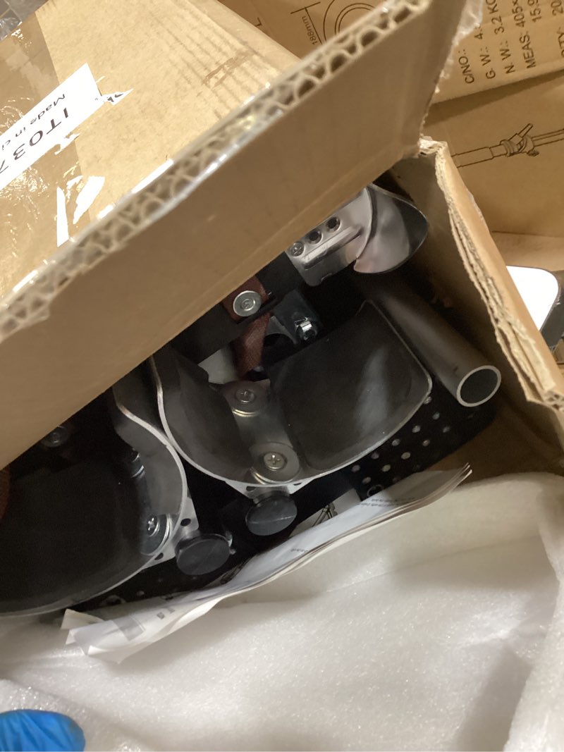 Condition photo showing As Is for Black Drywall Stilts 18-30 Inch Height Adjustable Lifts Aluminum Tool for Painting Finishing Pruning Branches Cleaning 18-30" Black