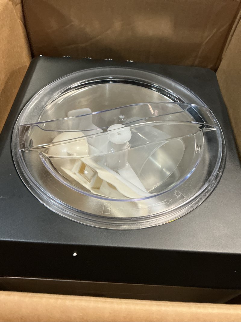 Condition photo showing Good Condition for whynter ice cream maker machine automatic 2.1 qt. upright with built-in compressor, lcd digital display & timer, no pre-freezing, icm-201sb, stainless steel 2.1 quart stainless steel