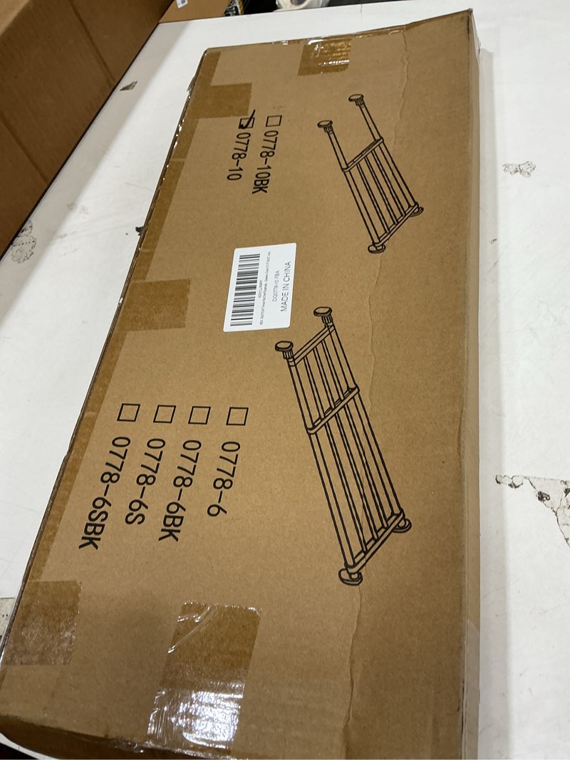 Condition photo showing Good Condition for baoyouni tension rod shelf expandable closet organizer heavy duty adjustable clothes hanger rack diy space saver layered separator divider 27.17''-36.02'', ivory (27.17-36.02) in