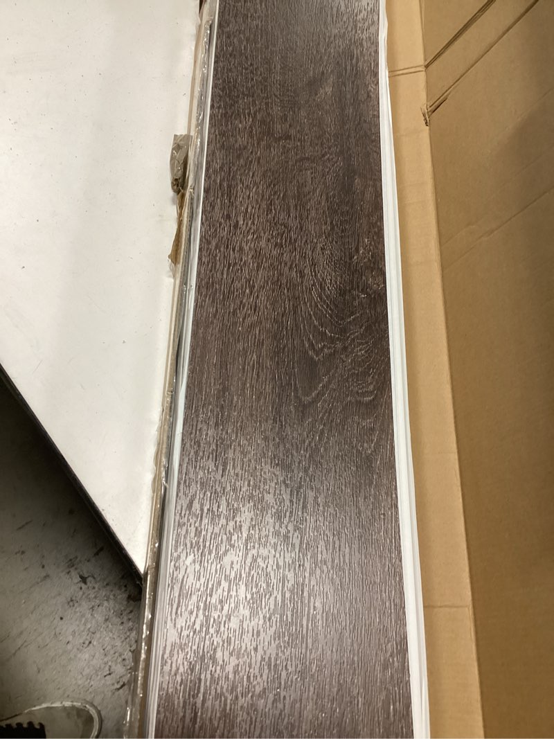 Condition photo showing Good Condition for art3d peel and stick floor tile vinyl wood plank 36-pack 54 sq.ft, brown stone, rigid surface hard core easy diy self-adhesive flooring 36 x 6 x 0.1 inches brown stone 36