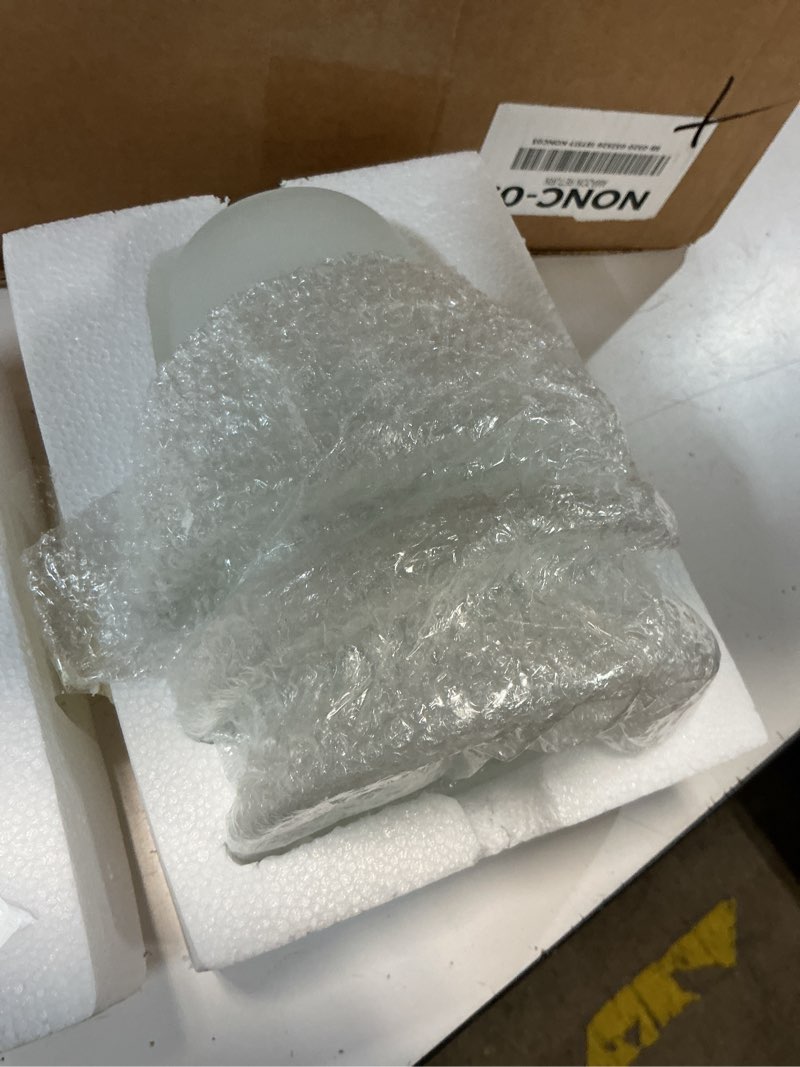 Condition photo showing Good Condition for 3 pack bell shaped frosted glass lamp shade replacement with 1-5/8-inch fitter opening for ceiling fan light kit wall sconce pendant light fixture a00046
