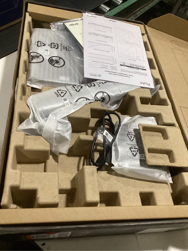 Condition photo showing New/Like New for ASUS ProArt Display 27” 5K HDR Professional Monitor (PA27JCV) - 5K (5120 x 2880), IPS, 99% DCI-P3, 100% sRGB, ?E < 2, USB-C PD 96W, Calman Verified, Color Accurate, LuxPixel, 3 yr Warranty 27" 5K USB-C 96W Auto KVM Lux Pixel