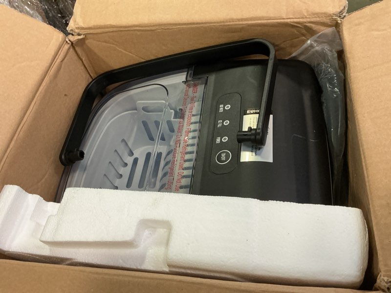 Condition photo showing Good Condition for EUHOMY Countertop Ice Maker Machine with Handle, 26.4lbs Per Day, 9 Ice Cubes Ready in 6 Mins, Auto-Cleaning Portable Ice Maker with Basket and Scoop, for Home/Kitchen/Camping/RV (Black