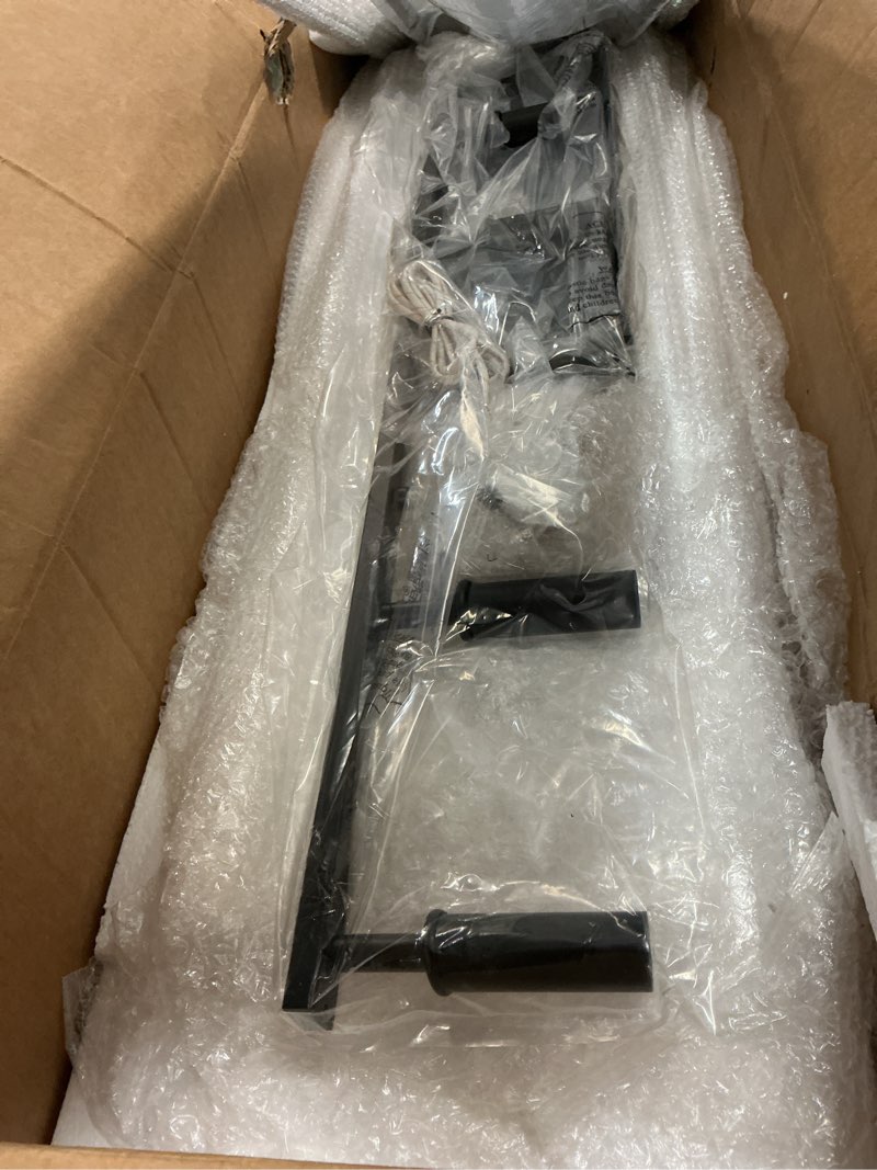 Condition photo showing Good Condition for 6-Lights Kitchen Island Pendant Lighting in Black Finish, 42-Inches Width Farmhouse Light Fixtures Ceiling Hanging for Dining Room Pool Table