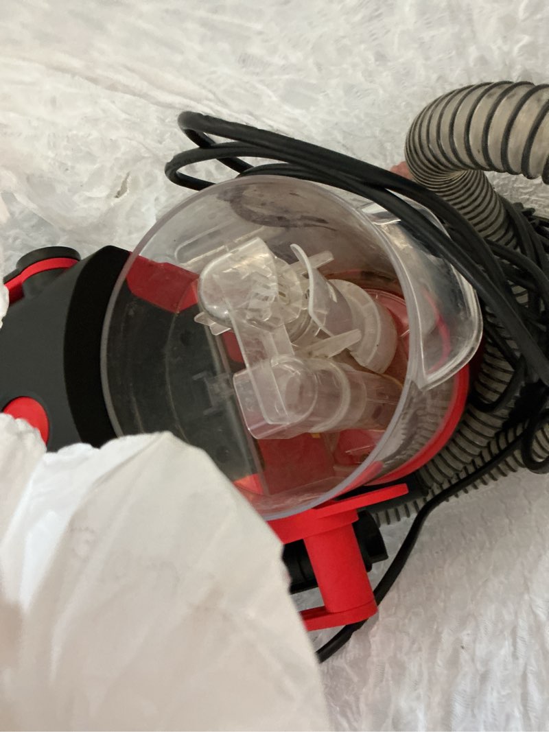 Condition photo showing As Is for dirt devil bagless corded standard filter spot cleaner