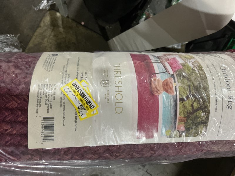 Condition photo showing Good Condition for 5'x7' natural woven rectangular braided outdoor area rug rose - threshold™