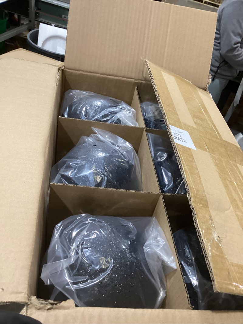 Condition photo showing New/Like New for Poen 12 Pcs 6 Inch Large Christmas Ball Ornaments Glitter Extra Large Christmas Ornaments Giant Xmas Balls Tree Decorations with Hanging Loop for Xmas Holiday Party Decor (Black,Gold) Black, Gold 12